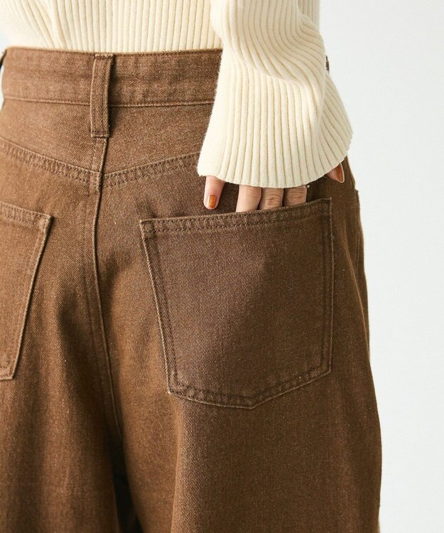 CRAFT STANDARD BOUTIQUE ホックワイドパンツ Brown