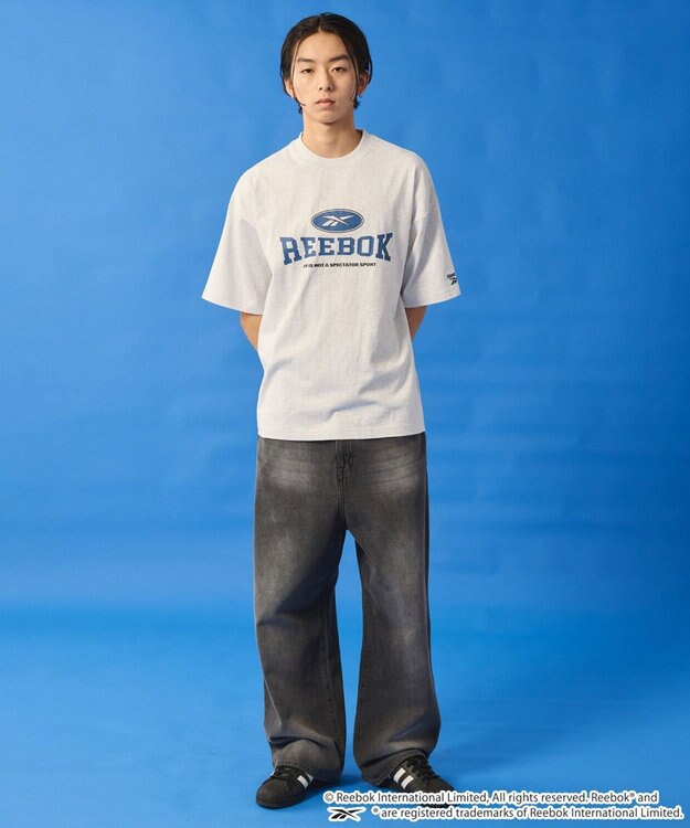 WEGO 【ユニセックス着用ITEM】別注ReebokグラフィックT（SS） アッシュグレー