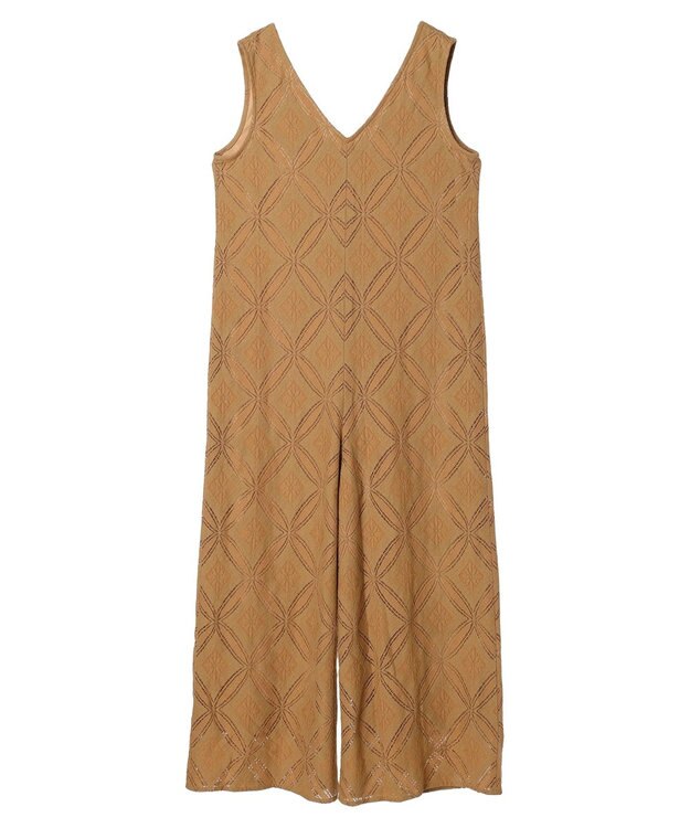 Green Parks クラシックレースロンパース Camel