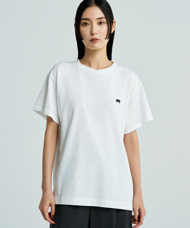 uncrave 【UNISEXあり】トンカツ Tシャツ（uncrave WHITE） オフ