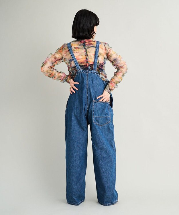 woadblue 【157】Deck-Overall デニムオーバーオール VINTAGE BLUE