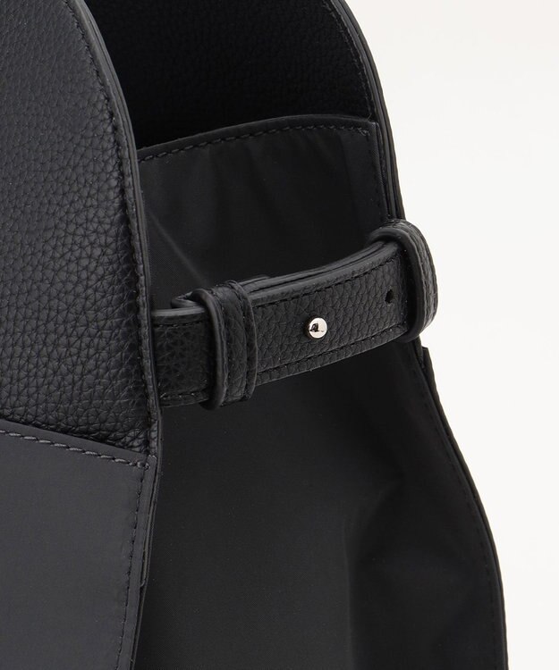 ICB 【A4サイズ収納可能】ナイロンボストントート チャコール系