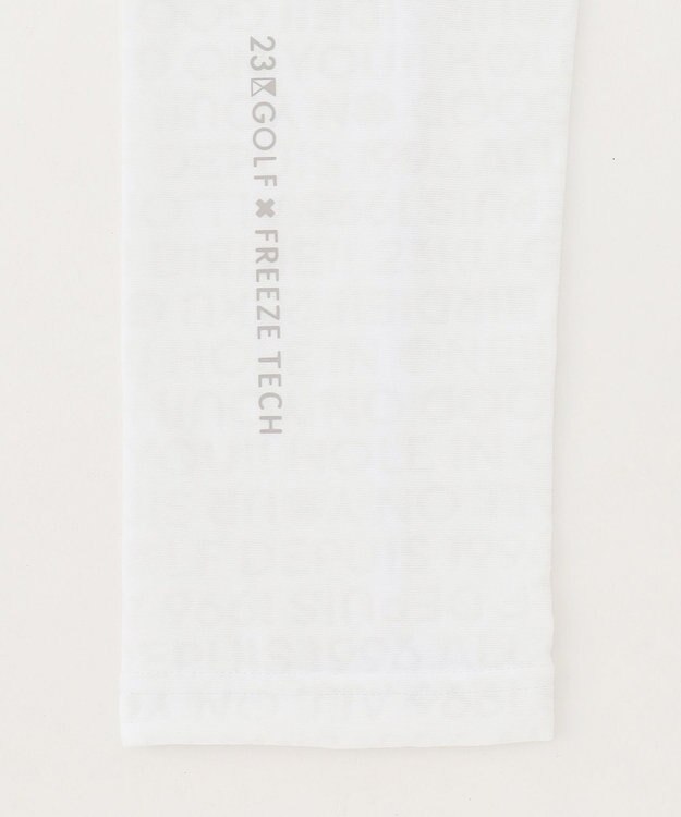 23区GOLF 【UNISEX】氷撃シリーズ【接触冷感/防臭/UVケア/吸水速乾】アームカバー ホワイト系