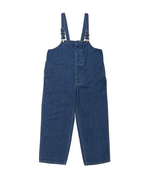 woadblue 【157】Deck-Overall デニムオーバーオール VINTAGE BLUE