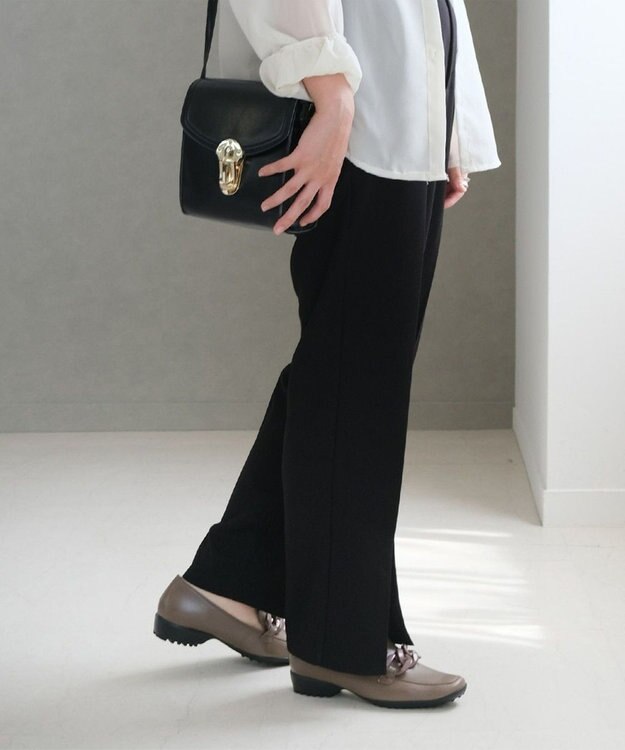 Pointer 【石岡真実さん着用】日本製 本革超軽量チェーンモチーフローファー オークグレー