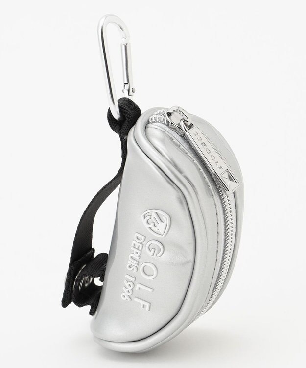 23区GOLF 【WOMEN】エレガントエナメルボールポーチ シルバー系