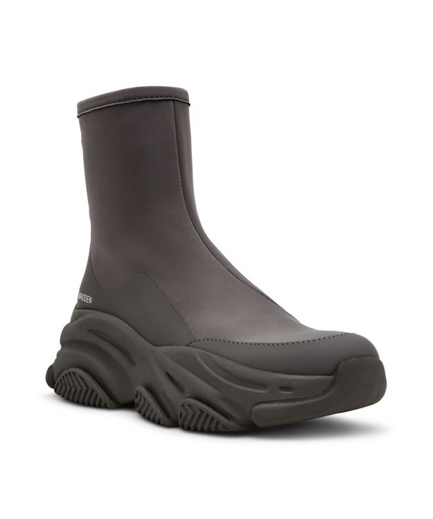 STEVE MADDEN VROOMS バッグジップスニーカーブーツ グレー