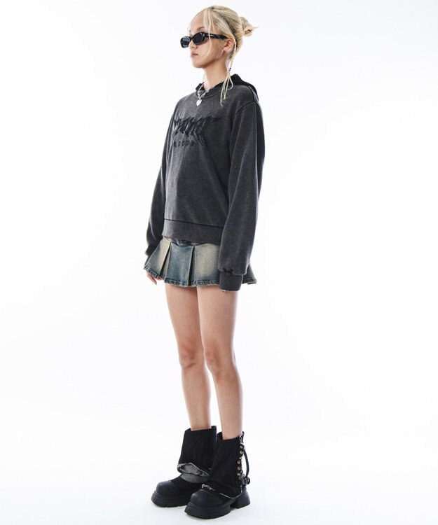 WEGO 【ユニセックス着用ITEM】コンパクトフィットロゴプルオーバー ブラックその他