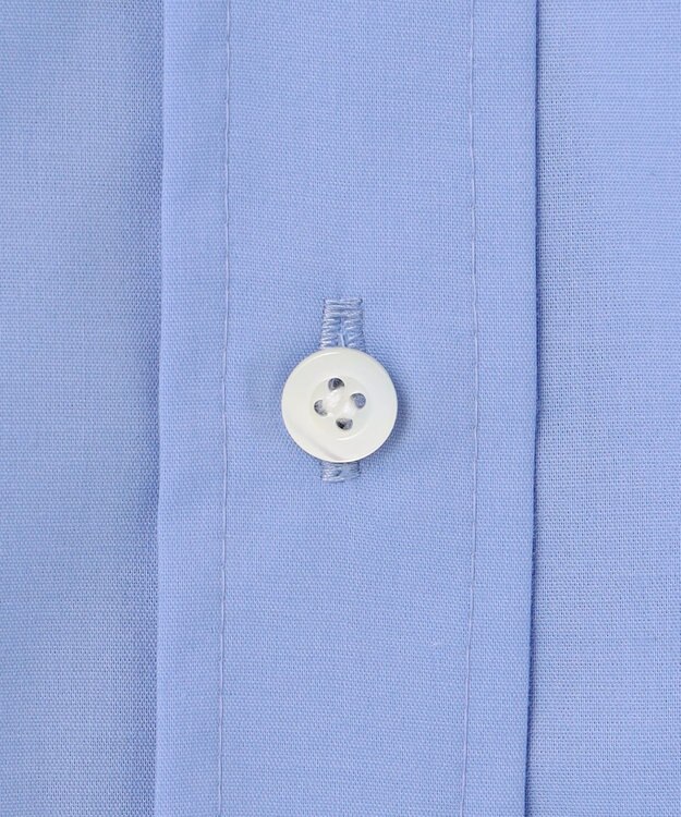 組曲 S 【加藤ローサさん着用 / 前後着用可】コットンタッチシャーティング刺繍入り ブラウス ブルー系