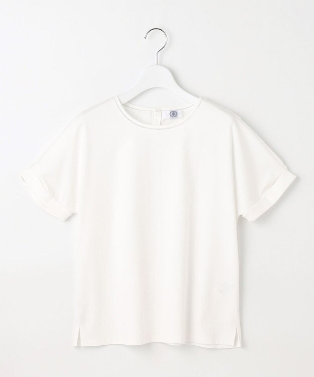 J.PRESS LADIES 【WEB限定カラーあり・洗える】コットンスムース ハシゴレース カットソー ホワイト系