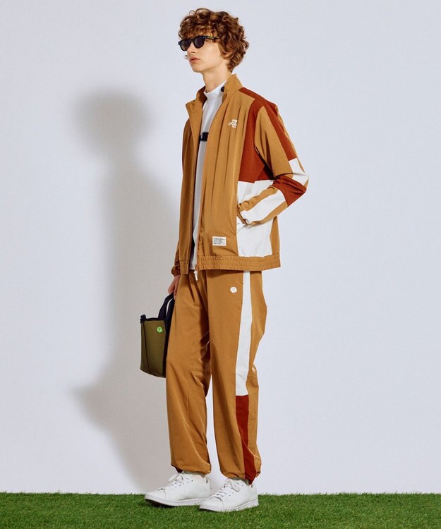 PW CIRCULUS 【ストレッチ素材】【MEN】トラックジャケット ゴルフ ベージュ系