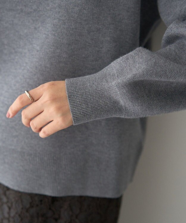 YECCA VECCA 刺繍ロゴニット Gray