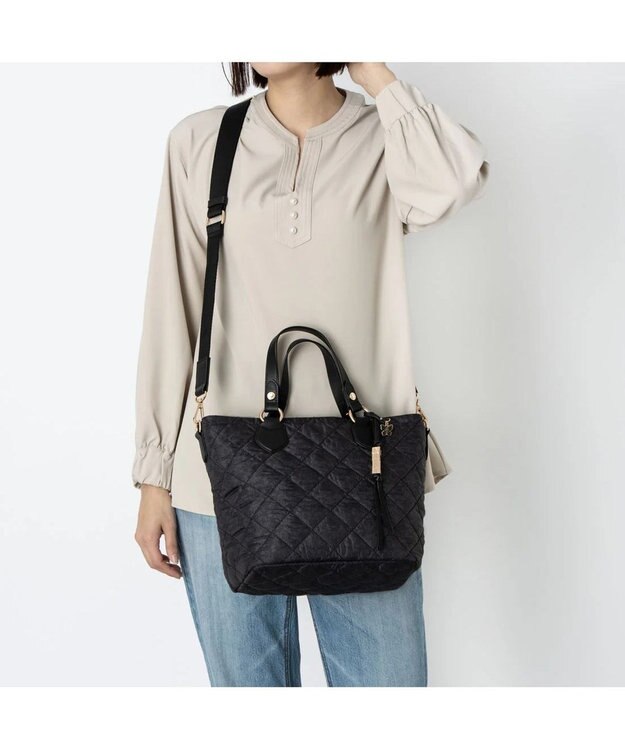 ANNA SUI エアリット 2WAYトートバッグ クロ