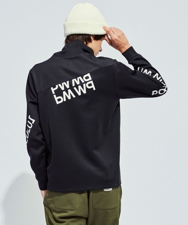 PW CIRCULUS 【防風/防寒】【MEN】オフタートルロングスリーブカットソー ブラック系