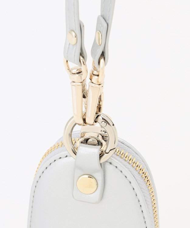 ANY カラビナ付小物入れ シルバー