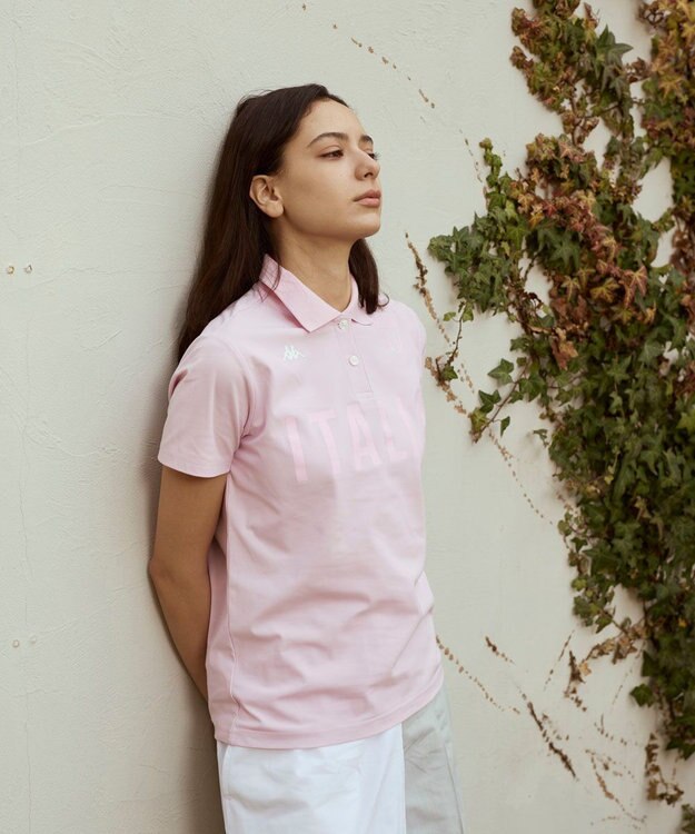 FILA GOLF／marie claire 【Kappa】半袖ポロシャツ ピンク