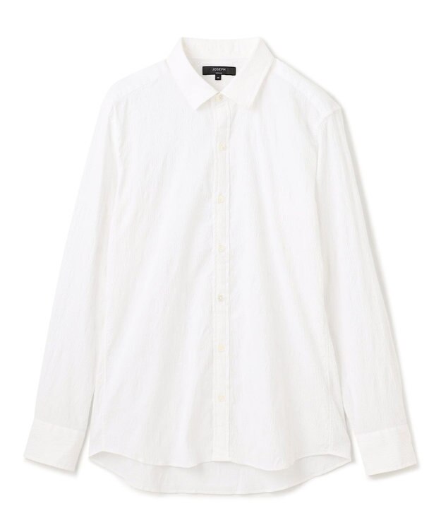 JOSEPH HOMME アブストラクトジャガード レギュラーカラーシャツ ホワイト系