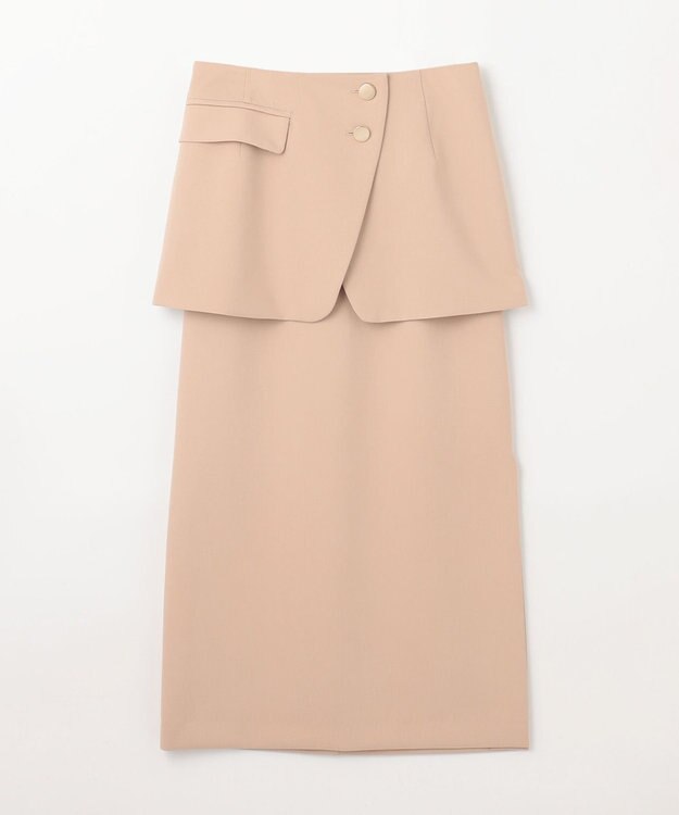 GRACE CONTINENTAL レイヤードペンシルスカート ベージュ