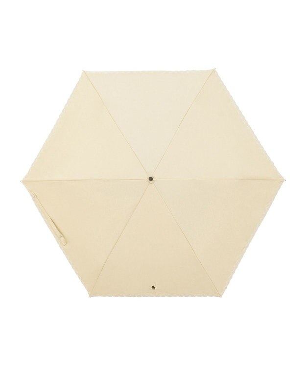 MOONBAT POLO RALPH LAUREN（ポロ ラルフローレン）晴雨兼用日傘 無地 刺繍 遮光率100% 遮熱 UV キャメル