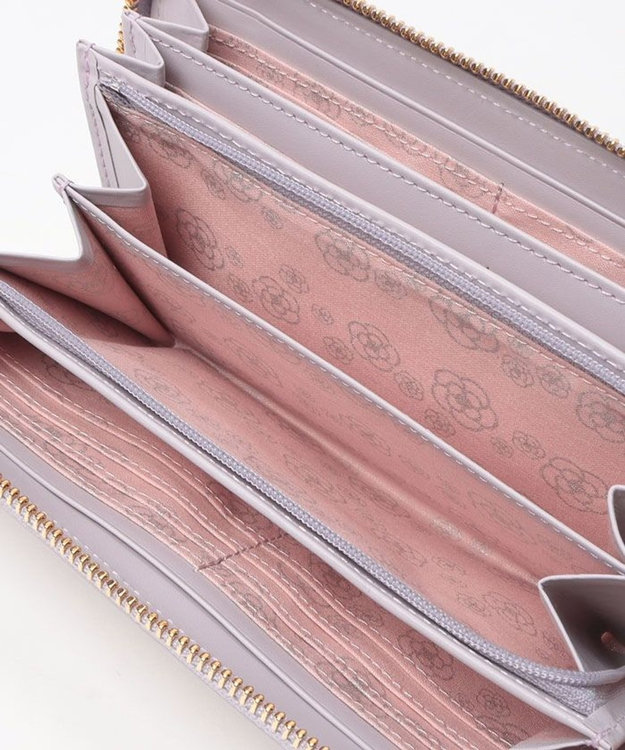 CLATHAS モマン ラウンド長財布 ラベンダー