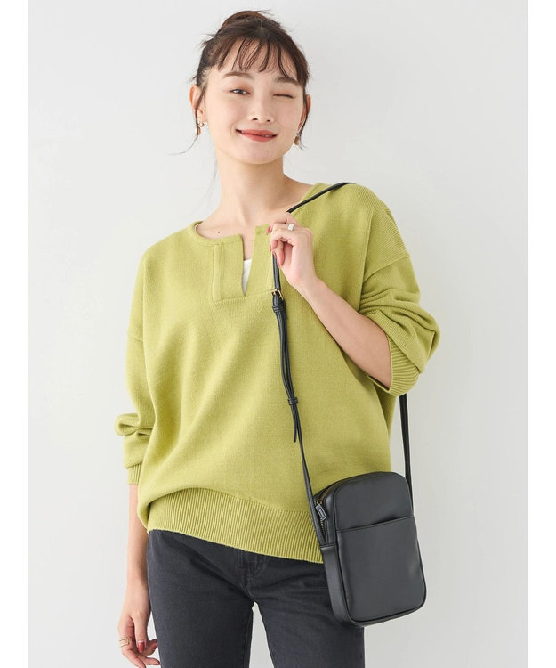 AMERICAN HOLIC バイパチスキッパーニットプルオーバー Pistachio