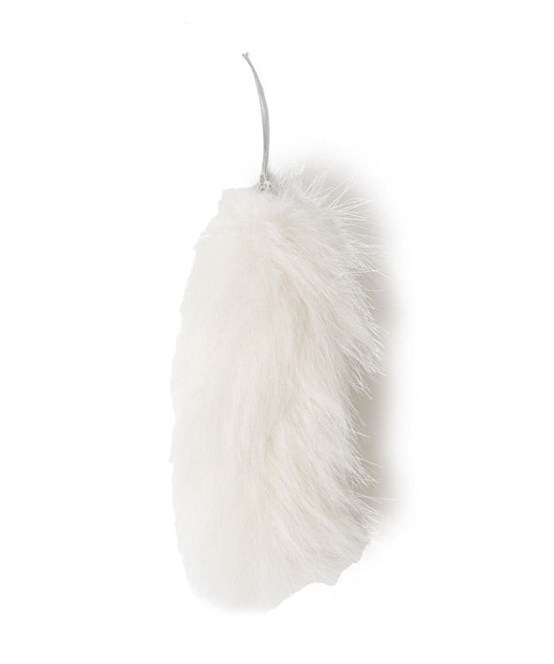 WEGO ミニファーしっぽキーホルダー ホワイト