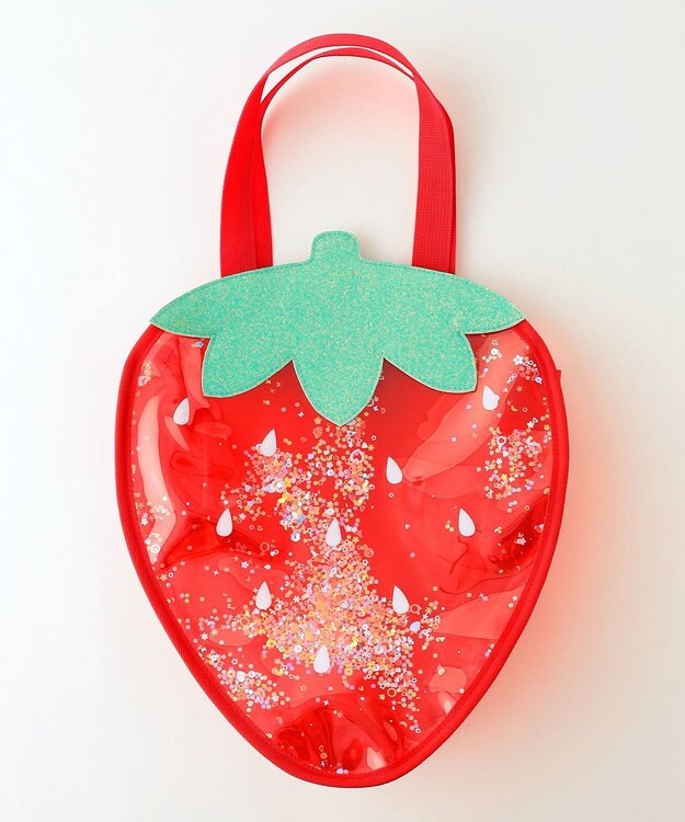 ANY KIDS クリアモチーフプールバッグ いちご