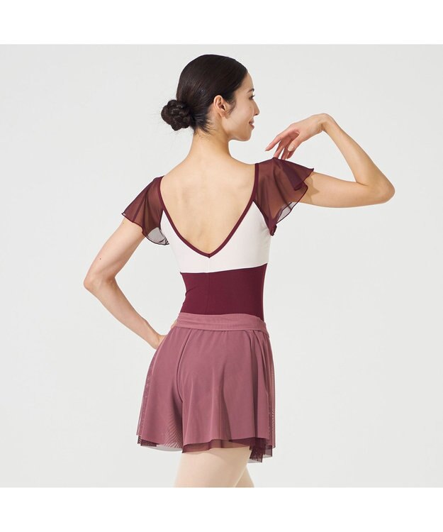 Chacott リバーシブルキュロットスカート アンティックローズ