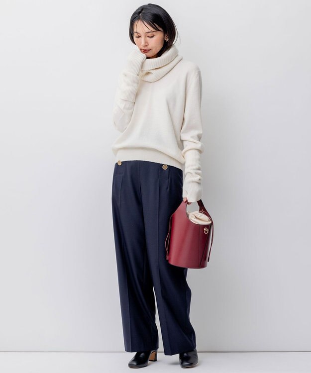 23区 バケツショルダー バッグ レッド系