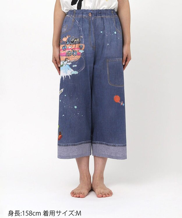 tsumori chisato SLEEP ツモリチサト ボトムス ルームウエア 8分丈 綿100%(本体) 楊柳素材 レディース UOT248 /ワコール コン