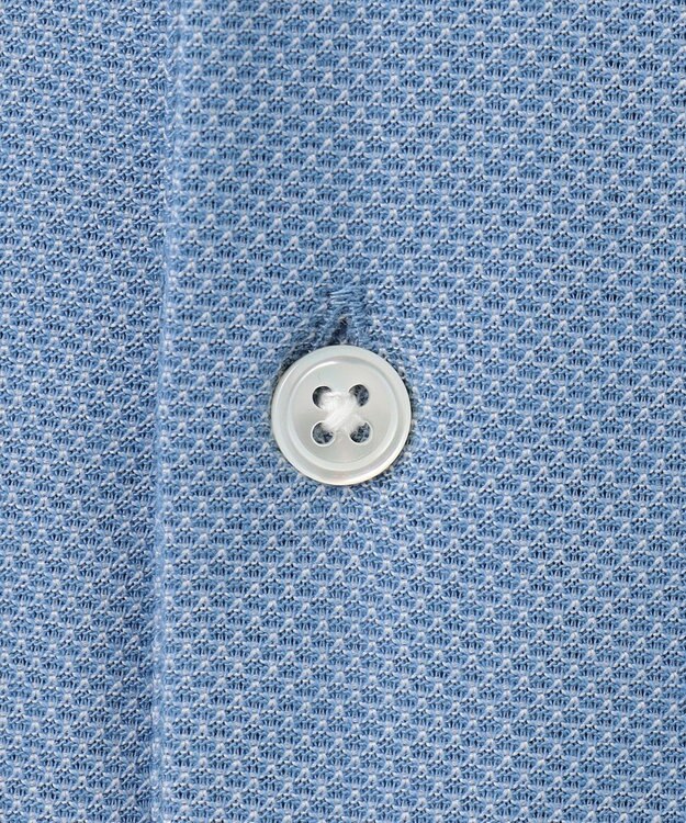 J.PRESS MEN 【ビジネスおすすめ / 吸水速乾】ドレスハニカム ポロシャツ サックスブルー系