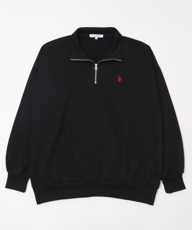 WEGO 【WEB限定/25年秋冬新作/ユニセックス着用ITEM】別注USPOLOハーフZIPPO ブラック