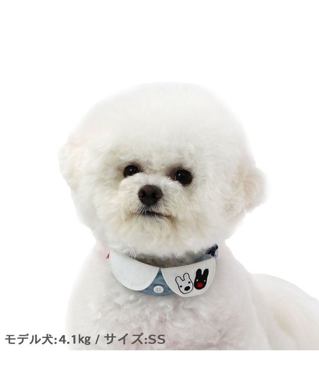 PET PARADISE リサとガスパール  襟付き首輪 《であい柄》Ｓ  小型犬 グレー