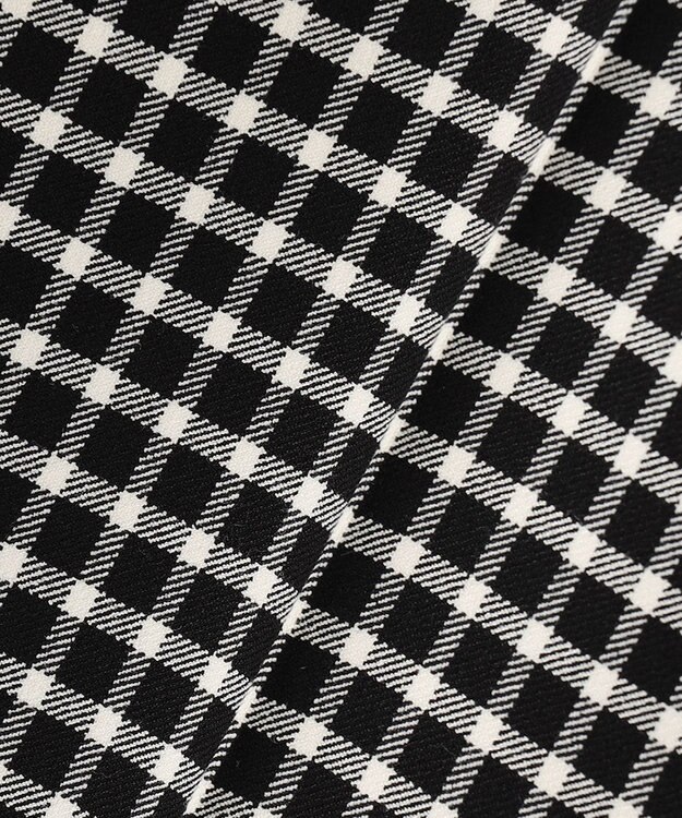 ANY SIS 【保温性あり/洗える】サーモ 2WAYストレッチ テーパード パンツ モノトーンチェック