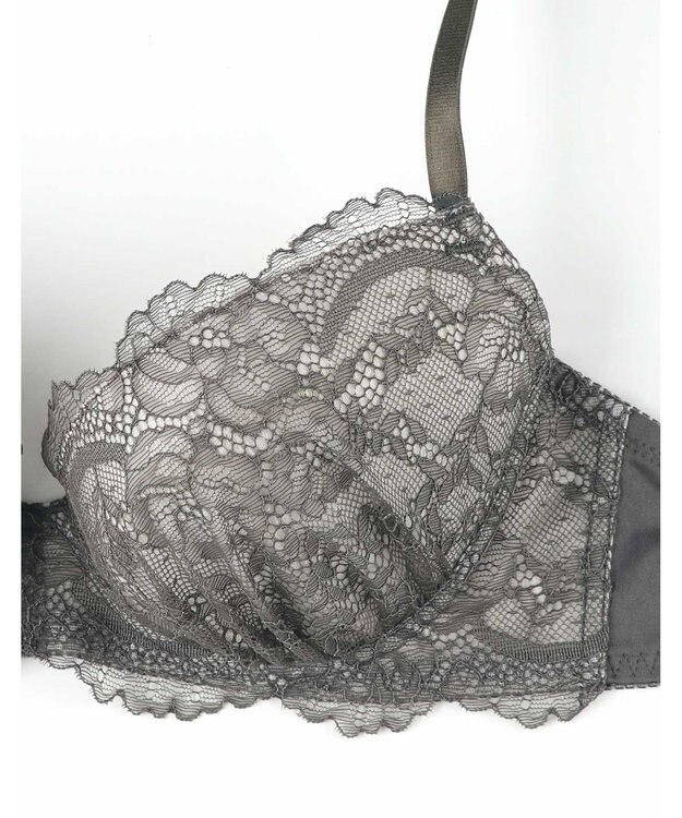 AMPHI ブラジャー ショーツセット まる胸メイク 推し活・推し事応援 Aカップあり 【ブラショーツセット】 上下セット ブラ BBJ201 アンフィ／ワコール ダークカーキ