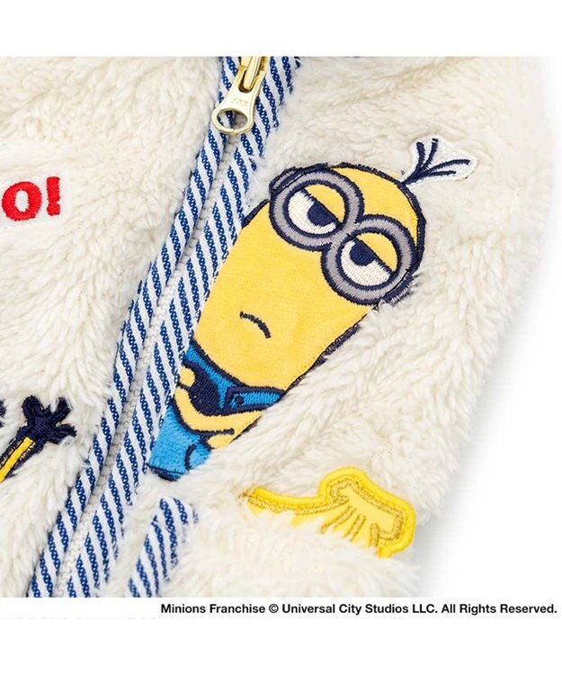 PET PARADISE ミニオン 背中開き ボアベスト 小型犬 ホワイト