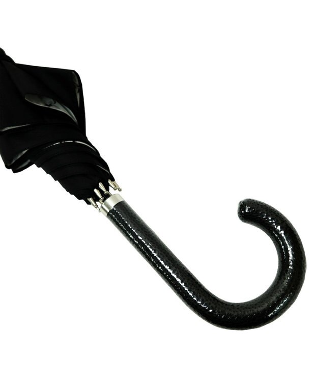 +RING レディース向け プラスリング 雨傘（長）60cm FLW T1258 2重張り傘 黒