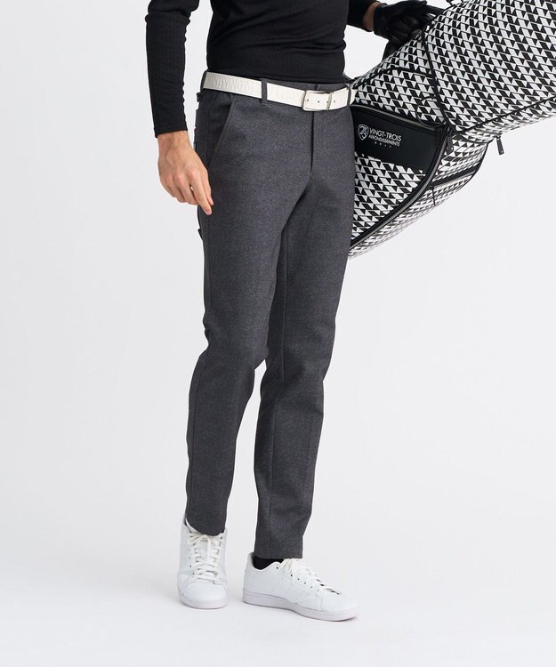 23区GOLF 【MEN】裏起毛ジャージーパンツ ストレッチ モノグラム 上品スタイル ライトグレー系5