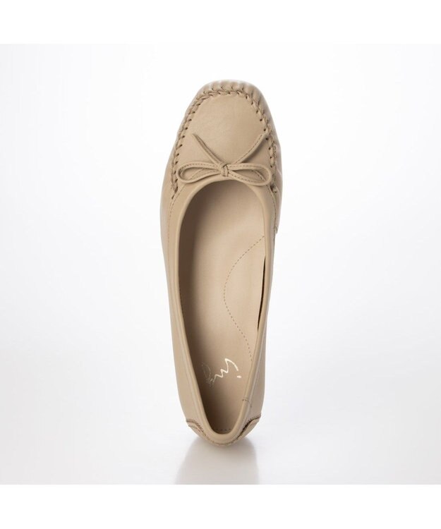 ing <ing>リボンモカシンシューズ オーク