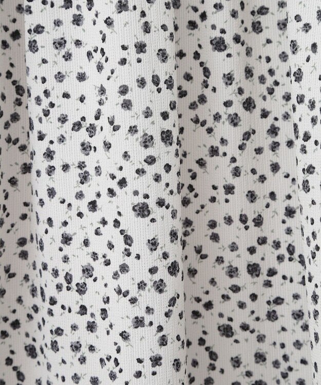 earth music&ecology 切替パイピングフラワーキャミワンピース Ivory