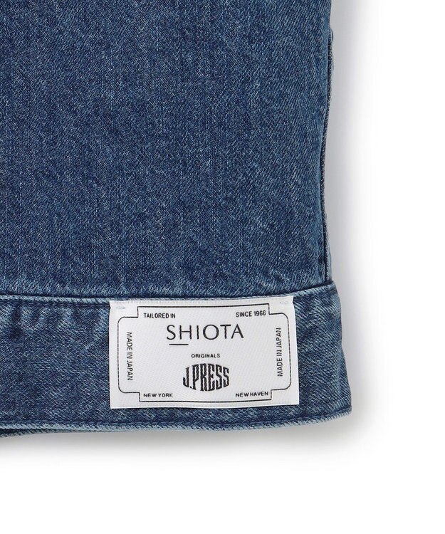 J.PRESS MEN 【J.PRESS ORIGINALS】SHIOTA DENIM Notched Jumper / Made in Japan ブルー系