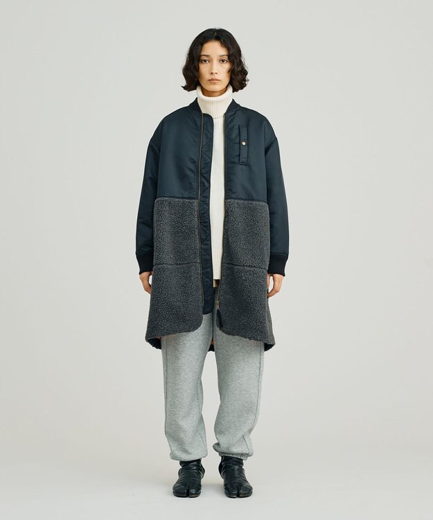 J.PRESS YORK STREET 【WOMEN】MA-1 ボア アウター ブラック系