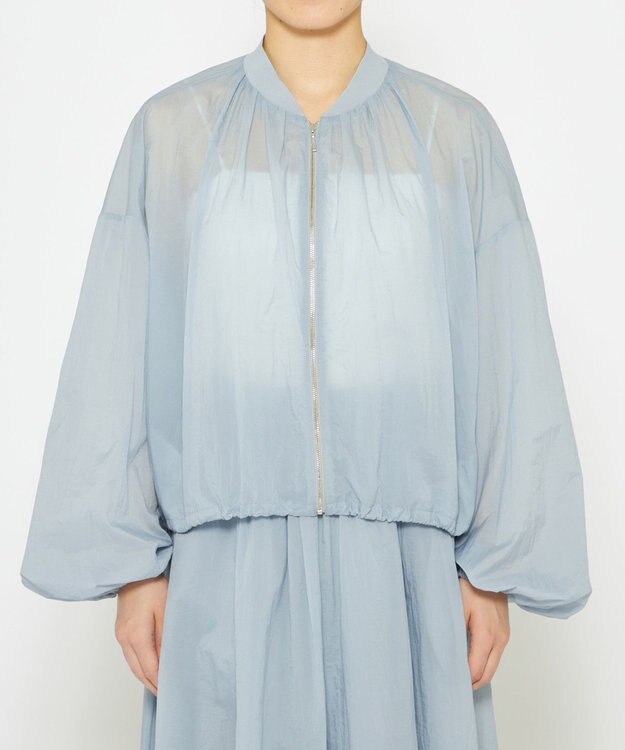 uncrave 【撥水・洗濯機洗い可】シアープルーフナイロン ブルゾン（uncrave STANDARD） サックス