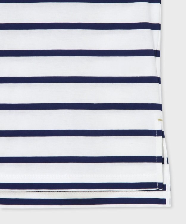 Paul Smith リラックス ボーダー 半袖Tシャツ ホワイト