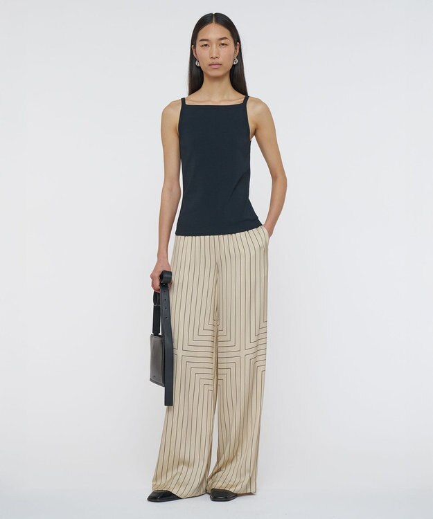 JOSEPH フルニードルビスコース　ニットタンクトップ Black