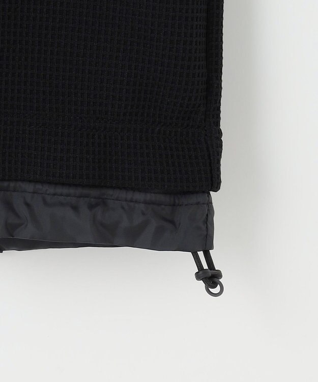 JOSEPH ABBOUD MOUNTAIN 【吸水速乾/通気性】ハイゲージワッフル Ｔシャツ ブラック系