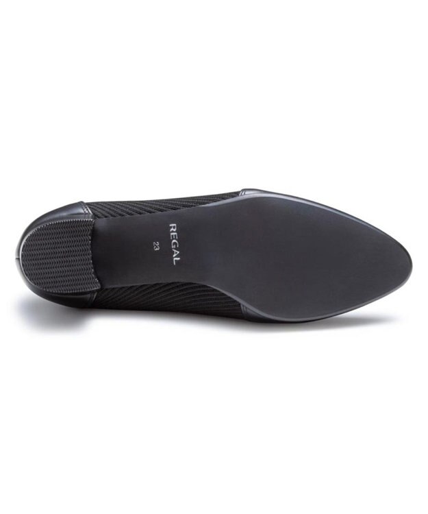 REGAL FOOT COMMUNITY 【リーガルレディース】F59R ニットシューティー パンプス ブラック