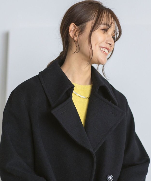 組曲 ショートビーバー ピーコート ブラック系