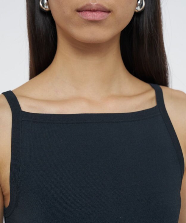 JOSEPH フルニードルビスコース　ニットタンクトップ Black