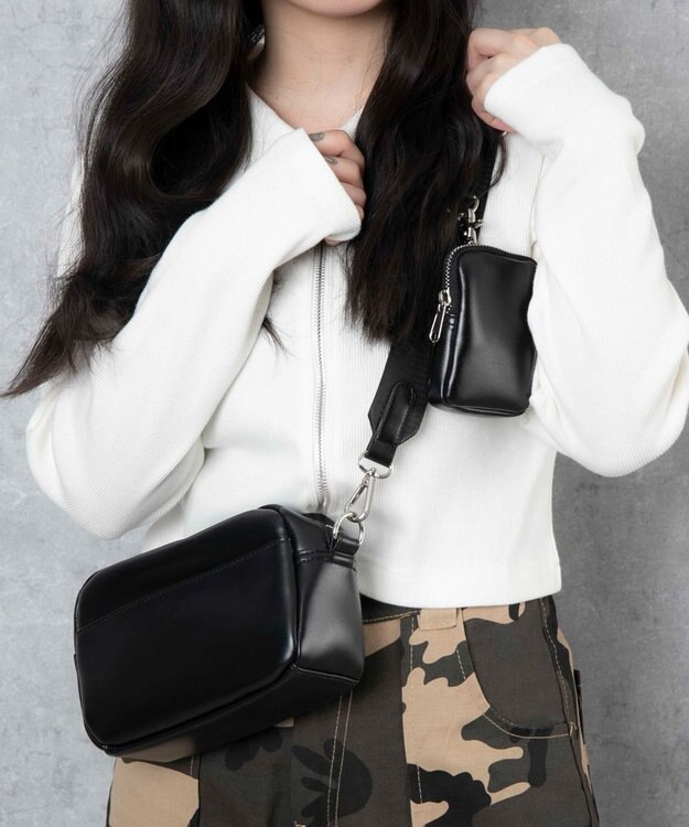 WEGO ポーチ付きスクエアショルダー